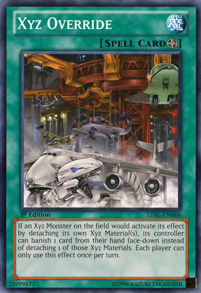 Xyz Override [LVAL-EN068] Common | Jomio and Rueliete's Cards and Comics