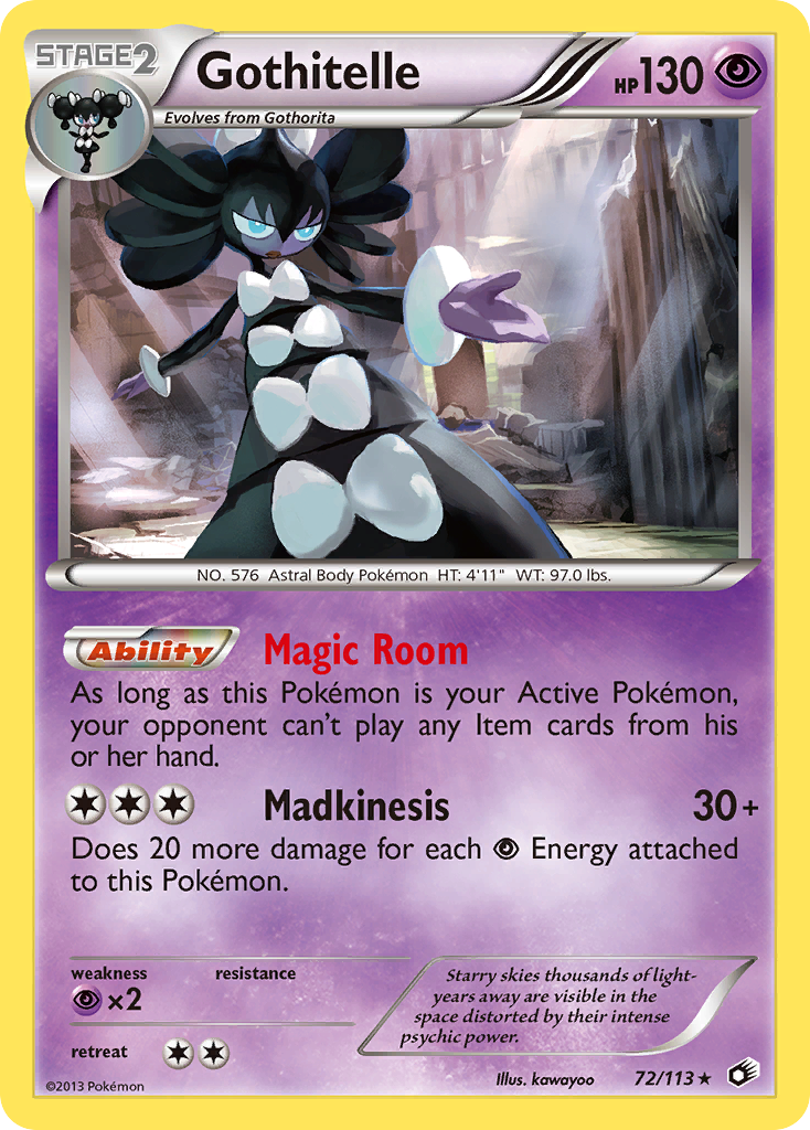 Gothitelle (72/113) [Black & White: Legendary Treasures] | Jomio and Rueliete's Cards and Comics
