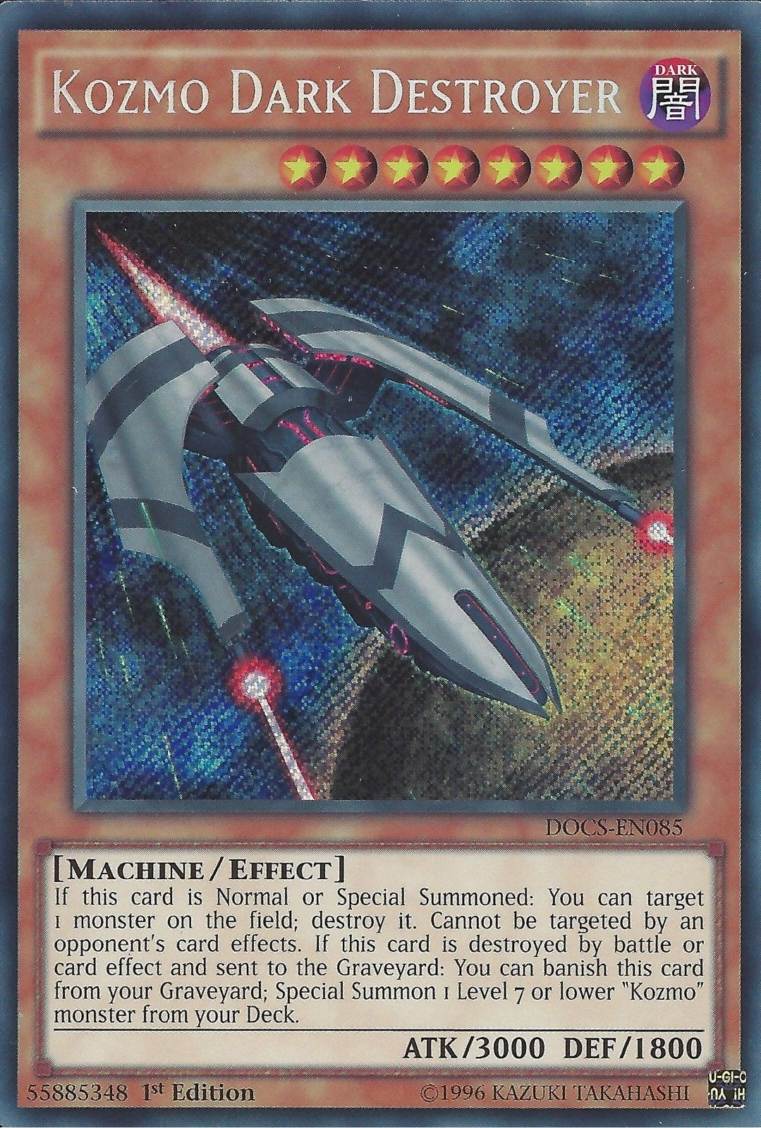 Kozmo Dark Destroyer [DOCS-EN085] Secret Rare | Jomio and Rueliete's Cards and Comics