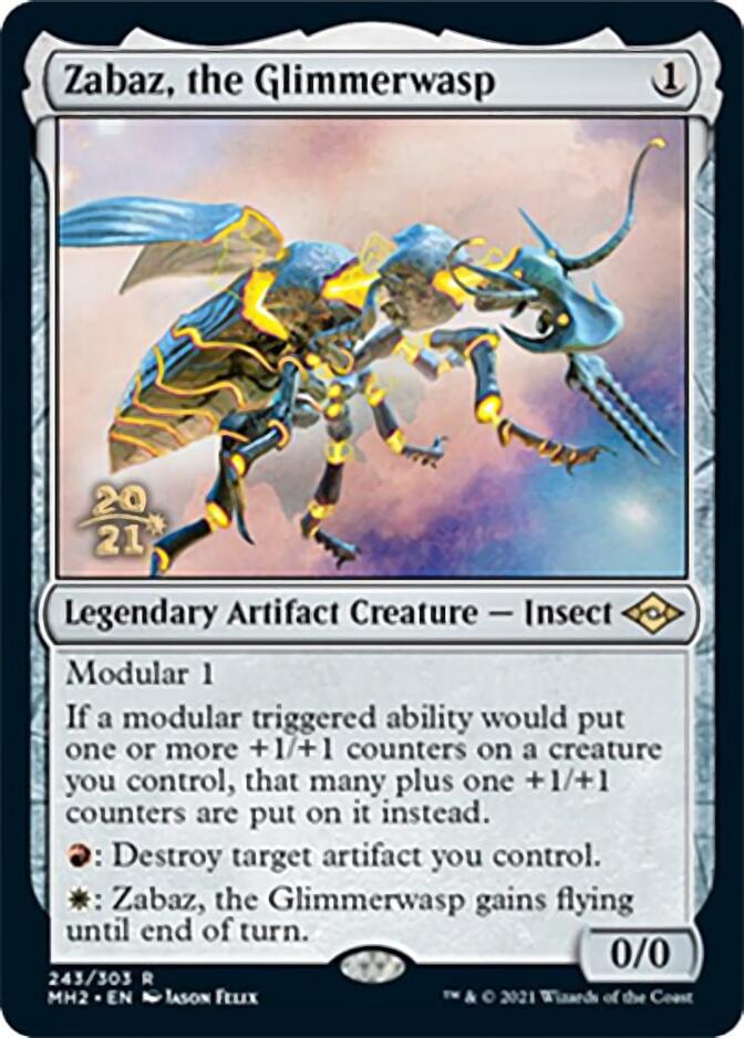 Zabaz, the Glimmerwasp [Modern Horizons 2 Prerelease Promos] | Jomio and Rueliete's Cards and Comics