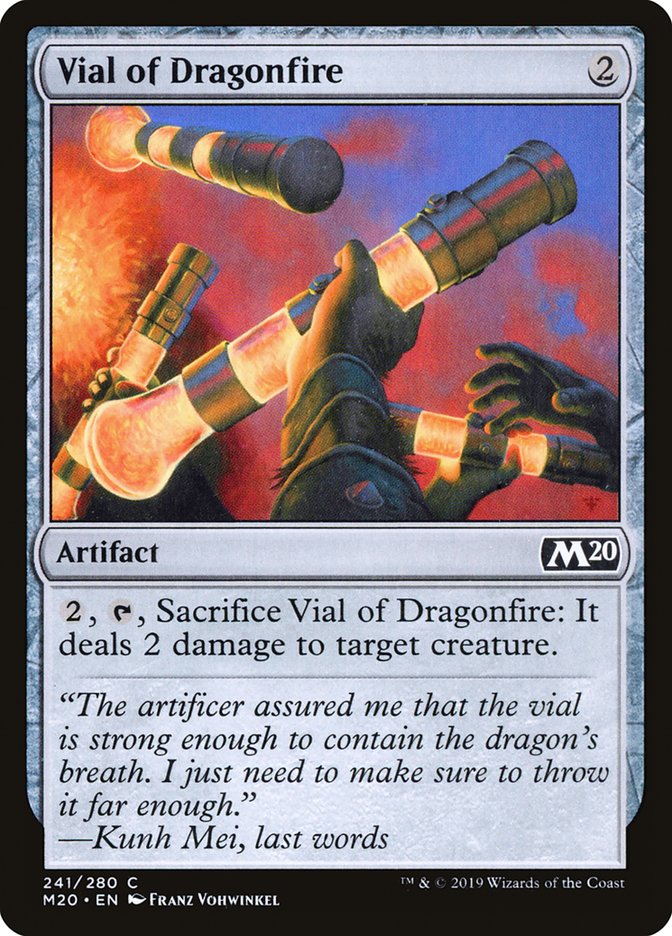 Vial of Dragonfire [Core Set 2020] | Jomio and Rueliete's Cards and Comics