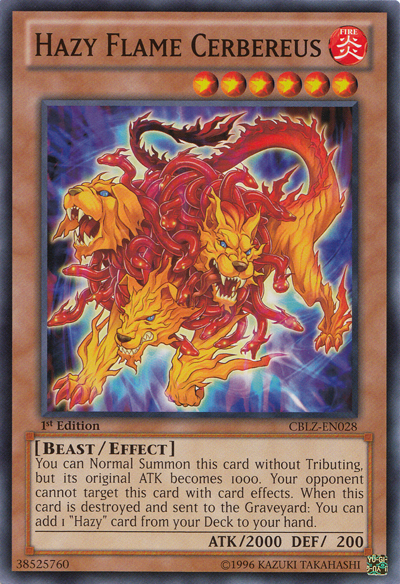 Hazy Flame Cerbereus [CBLZ-EN028] Common | Jomio and Rueliete's Cards and Comics