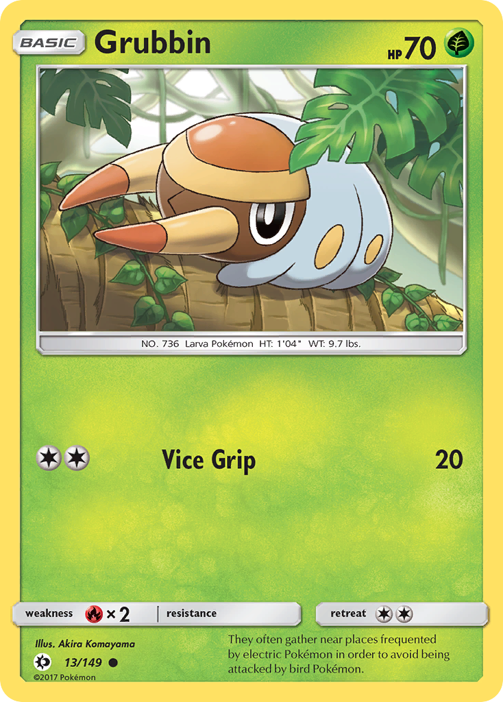Grubbin (13/149) [Sun & Moon: Base Set] | Jomio and Rueliete's Cards and Comics