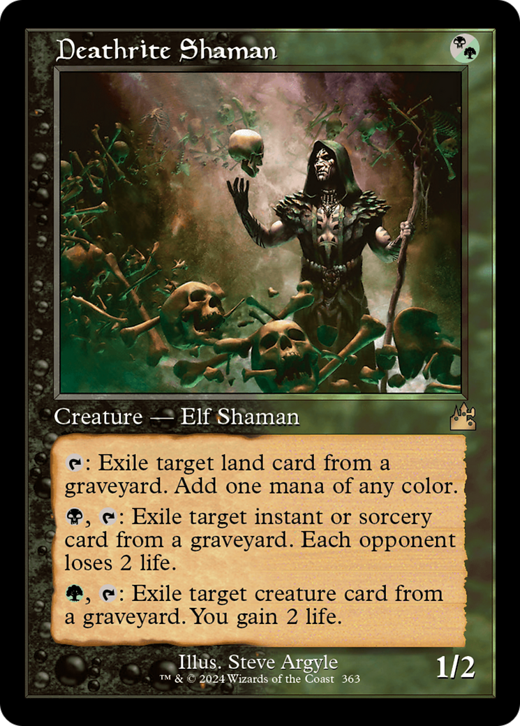 Deathrite Shaman (Retro Frame) [Ravnica Remastered] | Jomio and Rueliete's Cards and Comics