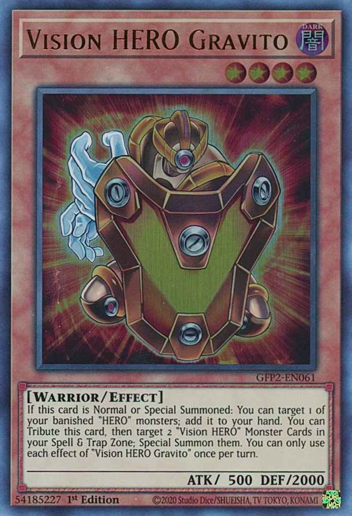 Vision HERO Gravito [GFP2-EN061] Ultra Rare | Jomio and Rueliete's Cards and Comics