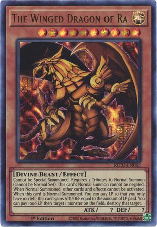 The Winged Dragon of Ra (Ultra Pharaoh's Rare) [KICO-EN065] Ultra Pharaoh’s Rare | Jomio and Rueliete's Cards and Comics