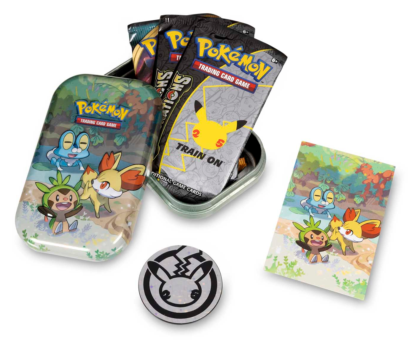Celebrations: 25th Anniversary - Mini Tin (Kalos) | Jomio and Rueliete's Cards and Comics
