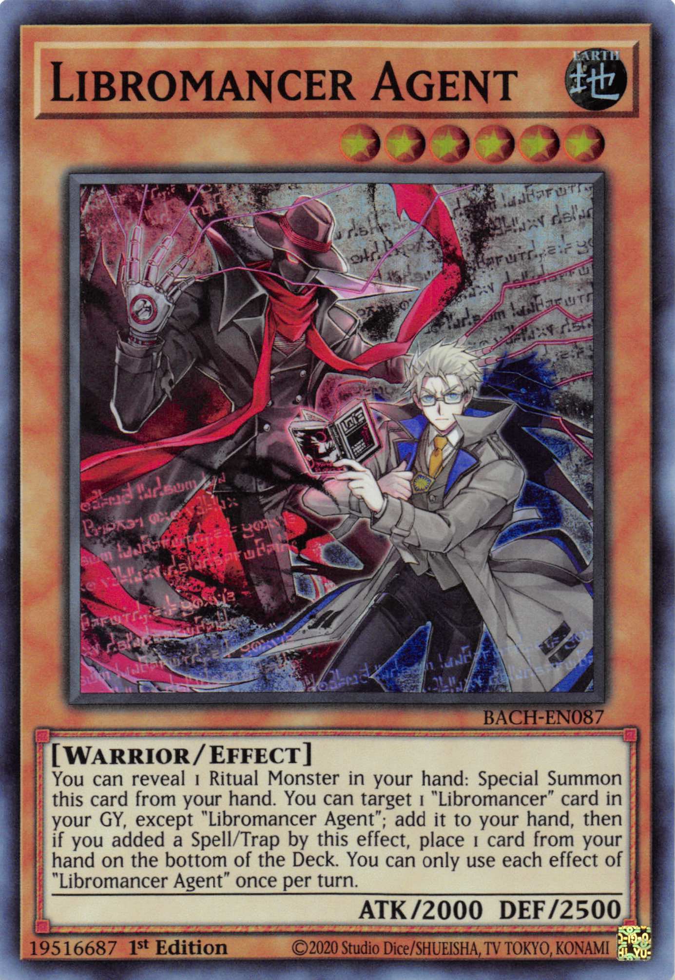 Libromancer Agent [BACH-EN087] Super Rare | Jomio and Rueliete's Cards and Comics