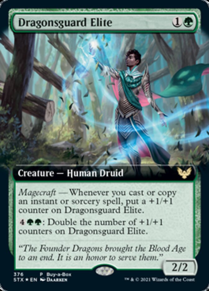 Dragonsguard Elite (Buy-A-Box) [Strixhaven: School of Mages Promos] | Jomio and Rueliete's Cards and Comics