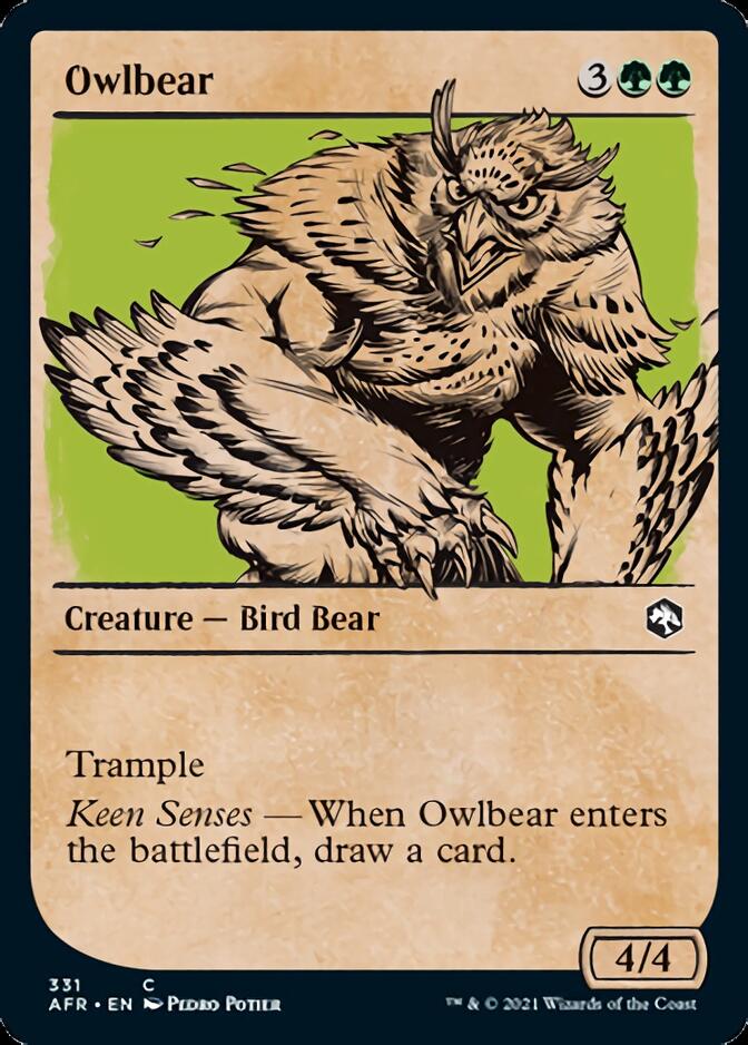 Owlbear (Showcase) [Dungeons & Dragons: Adventures in the Forgotten Realms] | Jomio and Rueliete's Cards and Comics