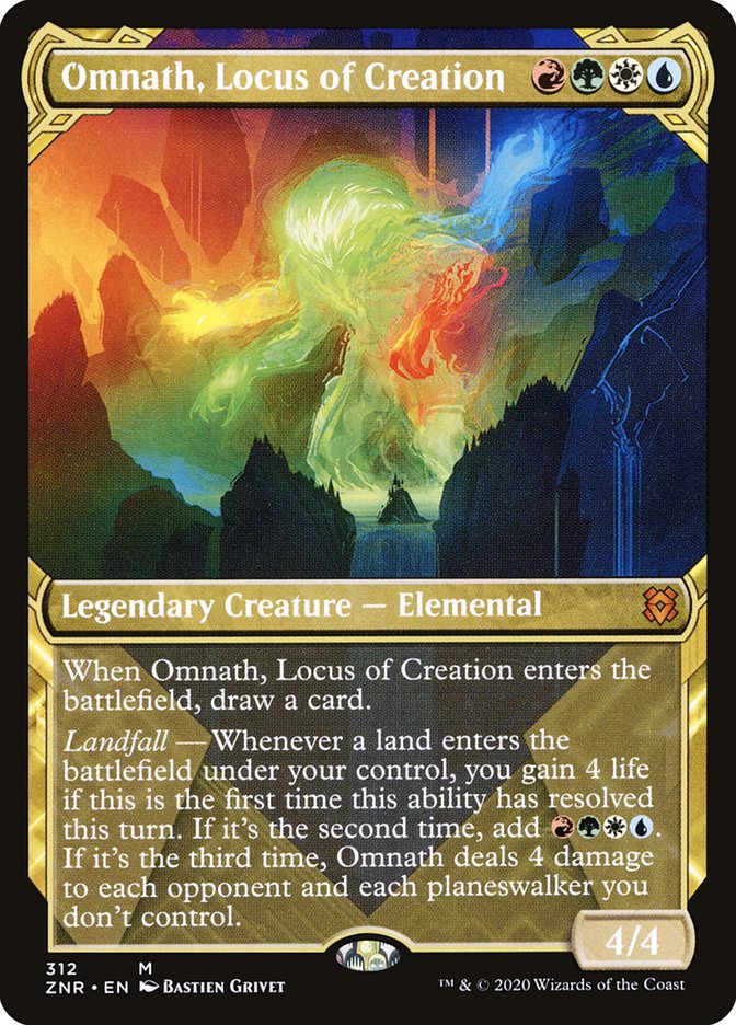 Omnath, Locus of Creation (Showcase) [Zendikar Rising] | Jomio and Rueliete's Cards and Comics