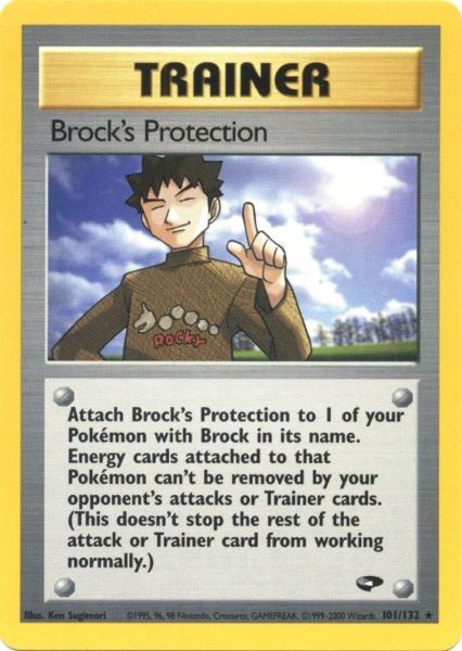 Brock's Protection (101/132) [Gym Challenge Unlimited] | Jomio and Rueliete's Cards and Comics