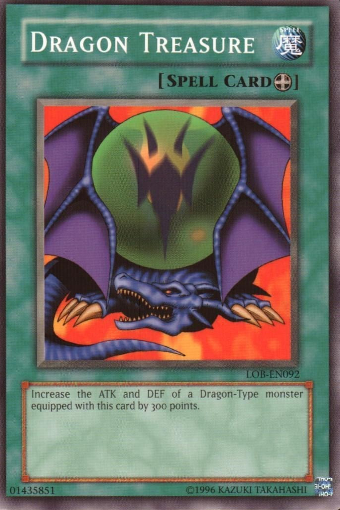 Dragon Treasure [LOB-EN092] Common | Jomio and Rueliete's Cards and Comics