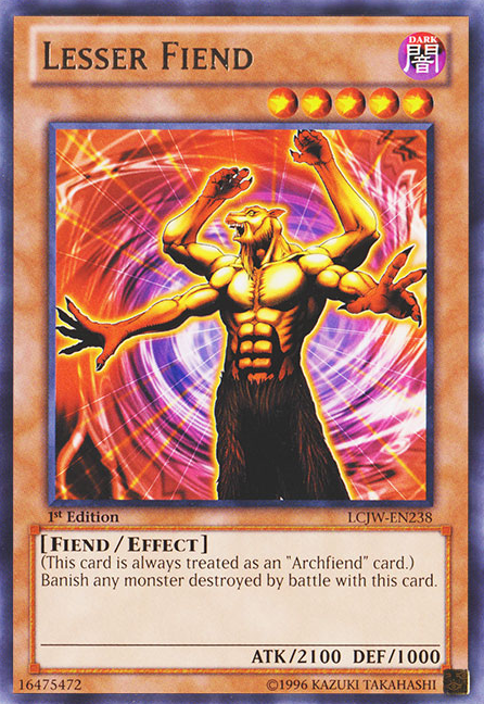 Lesser Fiend [LCJW-EN238] Rare | Jomio and Rueliete's Cards and Comics