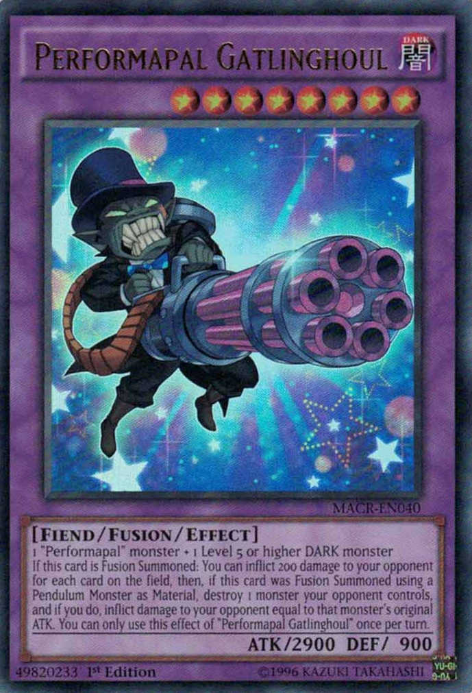 Performapal Gatlinghoul [MACR-EN040] Ultra Rare | Jomio and Rueliete's Cards and Comics