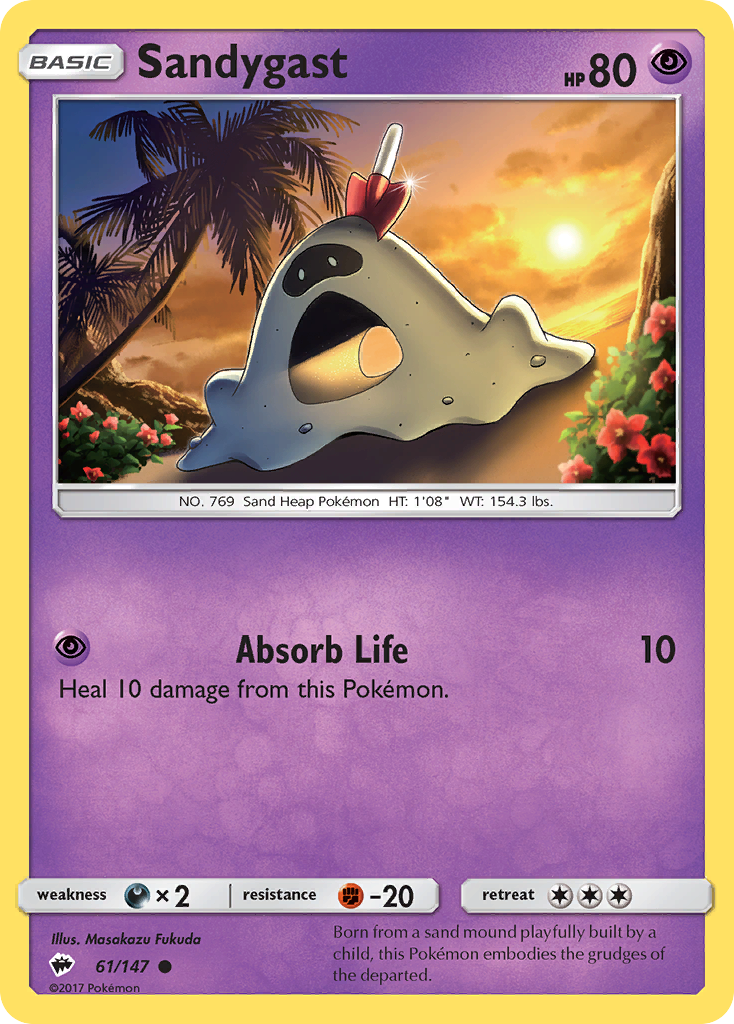 Sandygast (61/147) [Sun & Moon: Burning Shadows] | Jomio and Rueliete's Cards and Comics