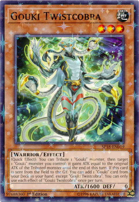 Gouki Twistcobra (Starfoil) [SP18-EN019] Starfoil Rare | Jomio and Rueliete's Cards and Comics
