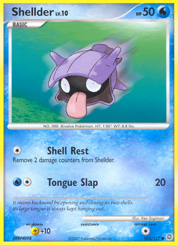 Shellder (105/132) [Diamond & Pearl: Secret Wonders] | Jomio and Rueliete's Cards and Comics