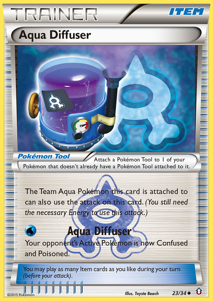 Aqua Diffuser (23/34) [XY: Double Crisis] | Jomio and Rueliete's Cards and Comics
