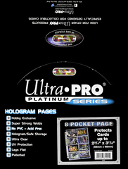 Ultra PRO: Platinum Hologram 8-Pocket Pages - 3-Holes (3.5" x 2-3/4" / 100-Pack) | Jomio and Rueliete's Cards and Comics