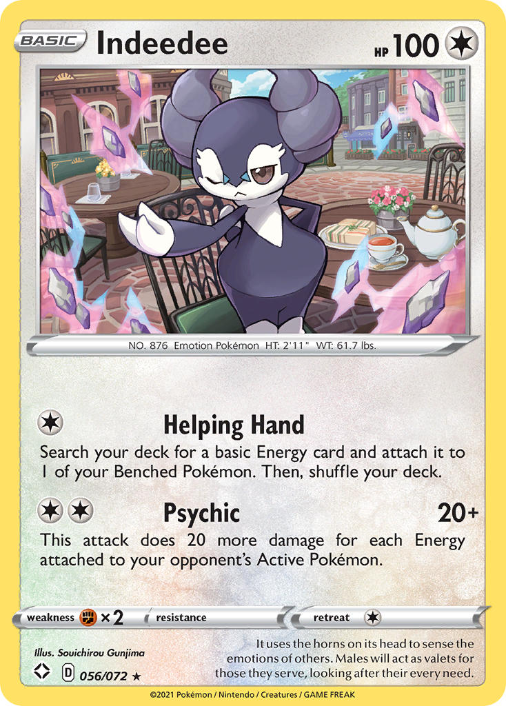 Indeedee (056/072) [Sword & Shield: Shining Fates] | Jomio and Rueliete's Cards and Comics