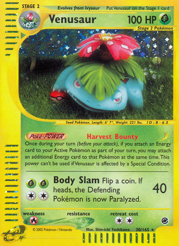 Venusaur (30/165) [Expedition: Base Set] | Jomio and Rueliete's Cards and Comics
