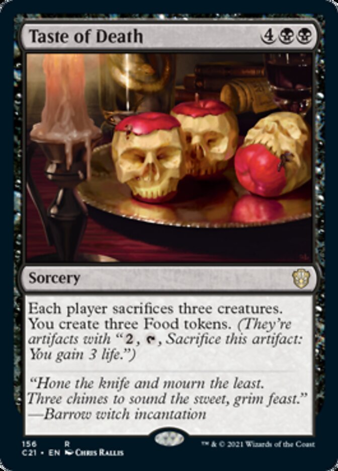 Taste of Death [Commander 2021] | Jomio and Rueliete's Cards and Comics