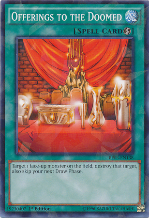 Offerings to the Doomed (Shatterfoil) [BP03-EN138] Common | Jomio and Rueliete's Cards and Comics