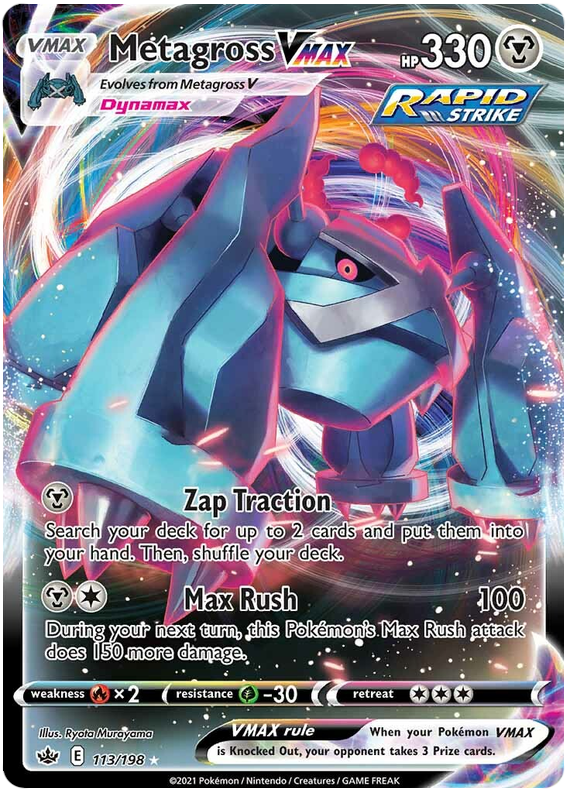 Metagross VMAX (113/198) [Sword & Shield: Chilling Reign] | Jomio and Rueliete's Cards and Comics