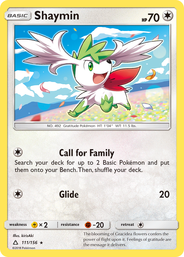 Shaymin (111/156) [Sun & Moon: Ultra Prism] | Jomio and Rueliete's Cards and Comics