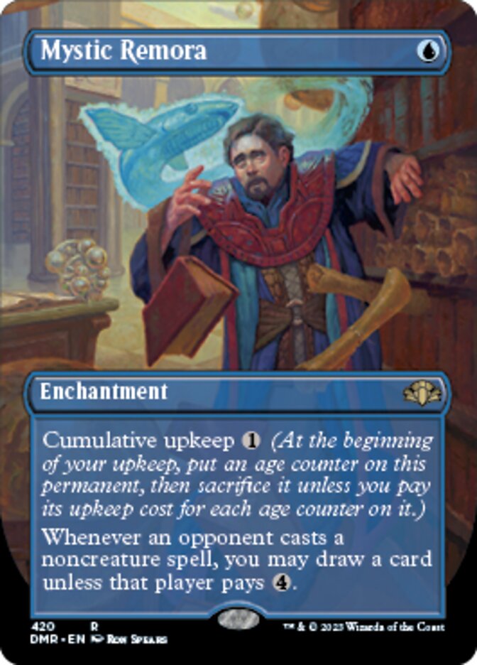Mystic Remora (Borderless Alternate Art) [Dominaria Remastered] | Jomio and Rueliete's Cards and Comics