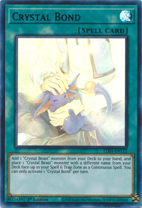 Crystal Bond (Green) [LDS1-EN112] Ultra Rare | Jomio and Rueliete's Cards and Comics
