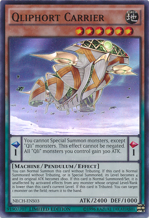 Qliphort Carrier (SE) [NECH-ENS03] Super Rare | Jomio and Rueliete's Cards and Comics