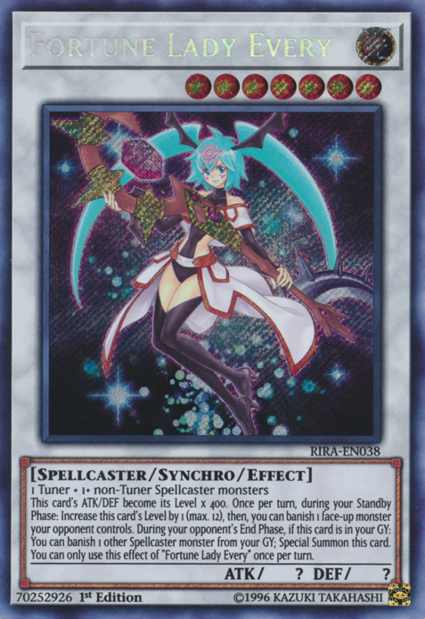 Fortune Lady Every [RIRA-EN038] Secret Rare | Jomio and Rueliete's Cards and Comics