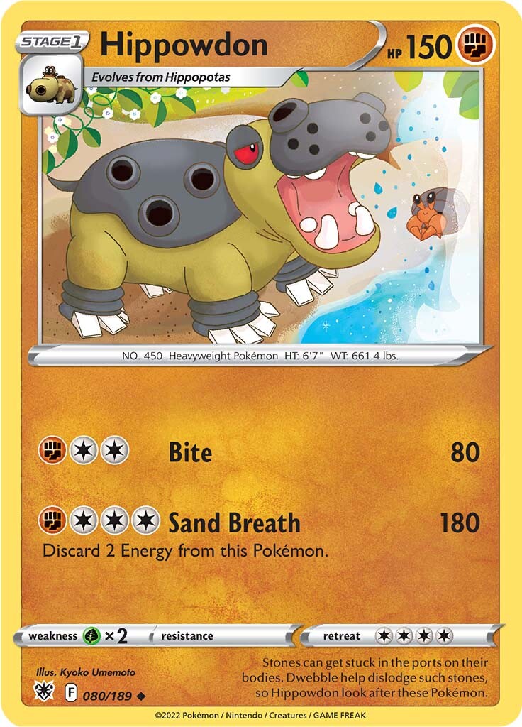 Hippowdon (080/189) [Sword & Shield: Astral Radiance] | Jomio and Rueliete's Cards and Comics