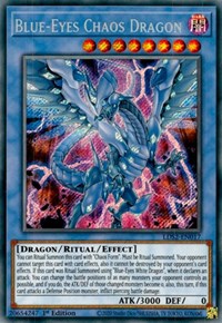 Blue-Eyes Chaos Dragon [LDS2-EN017] Secret Rare | Jomio and Rueliete's Cards and Comics