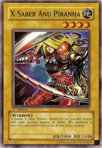 X-Saber Anu Piranha [5DS2-EN004] Common | Jomio and Rueliete's Cards and Comics