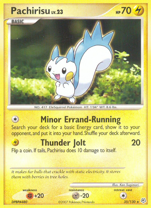 Pachirisu (35/130) [Diamond & Pearl: Base Set] | Jomio and Rueliete's Cards and Comics
