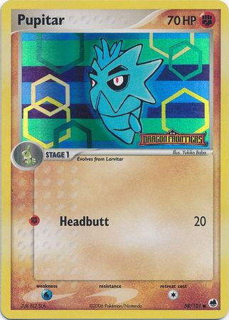 Pupitar (58/101) (Stamped) [EX: Dragon Frontiers] | Jomio and Rueliete's Cards and Comics