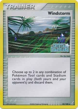 Windstorm (85/100) (Stamped) [EX: Crystal Guardians] | Jomio and Rueliete's Cards and Comics
