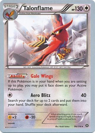Talonflame (96/114) (Ninja Blitz - Cody Walinski) [World Championships 2016] | Jomio and Rueliete's Cards and Comics