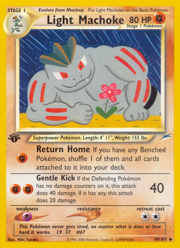 Light Machoke (49/105) [Neo Destiny 1st Edition] | Jomio and Rueliete's Cards and Comics