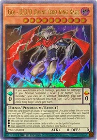 Go! - D/D/D Divine Zero King Rage [YA07-EN001] Ultra Rare | Jomio and Rueliete's Cards and Comics