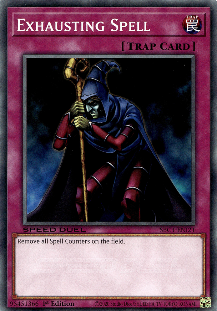 Exhausting Spell [SBC1-ENI21] Common | Jomio and Rueliete's Cards and Comics