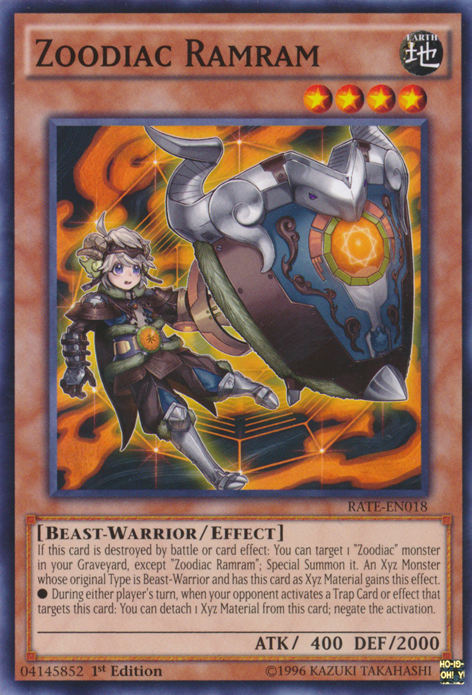 Zoodiac Ramram [RATE-EN018] Common | Jomio and Rueliete's Cards and Comics