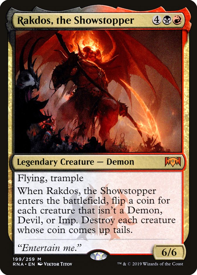 Rakdos, the Showstopper [Ravnica Allegiance] | Jomio and Rueliete's Cards and Comics