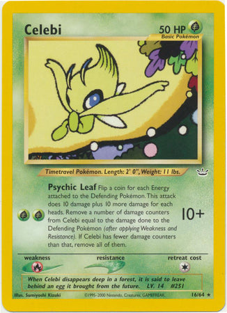 Celebi (16/64) [Neo Revelation Unlimited] | Jomio and Rueliete's Cards and Comics