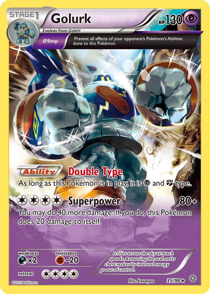 Golurk (35/98) [XY: Ancient Origins] | Jomio and Rueliete's Cards and Comics
