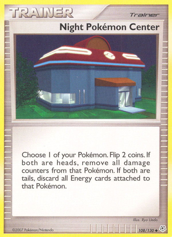 Night Pokemon Center (108/130) [Diamond & Pearl: Base Set] | Jomio and Rueliete's Cards and Comics