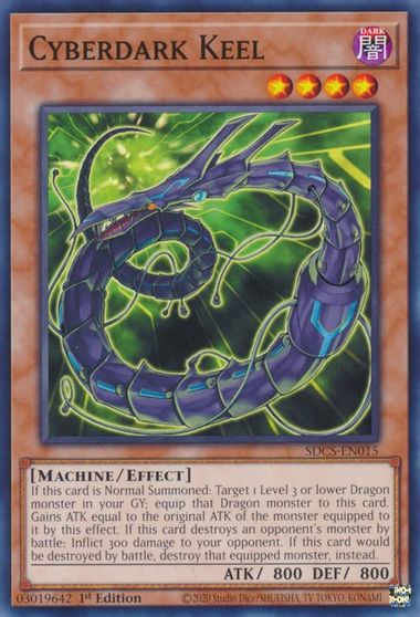 Cyberdark Keel [SDCS-EN015] Common | Jomio and Rueliete's Cards and Comics
